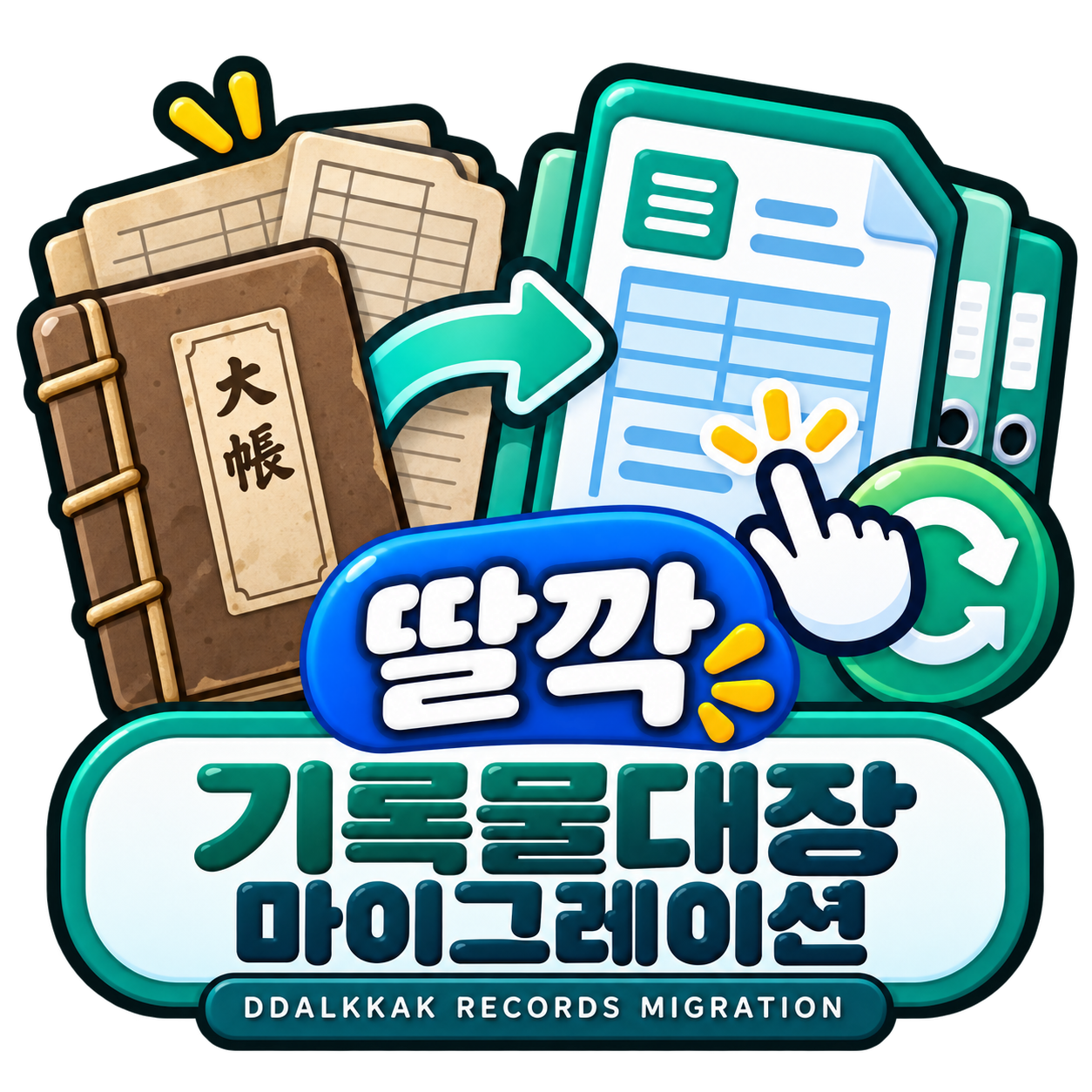 기록물대장마이그레이션 아이콘